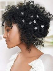 natural afro wedding hair