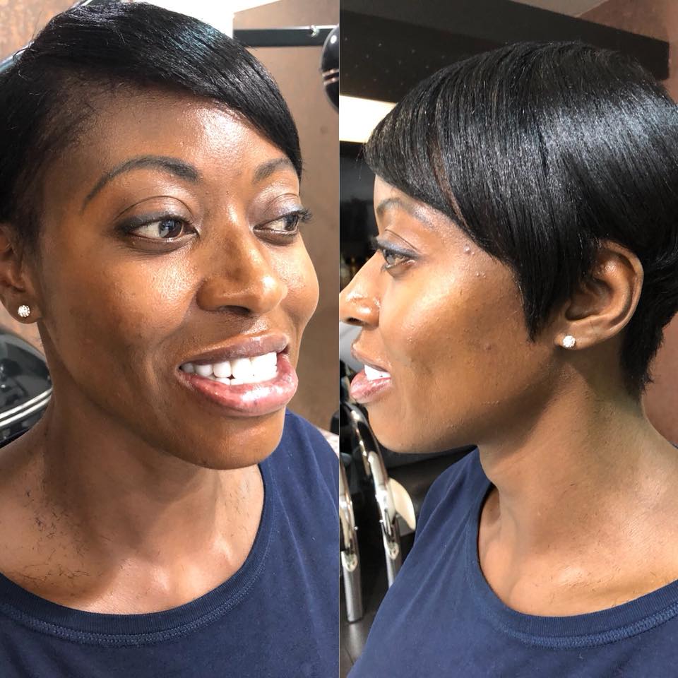short black hairstyles at afrotherapy hair salon in edmonton, london