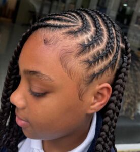 Kid's hairstyles at Afrotherapy, Edmonton