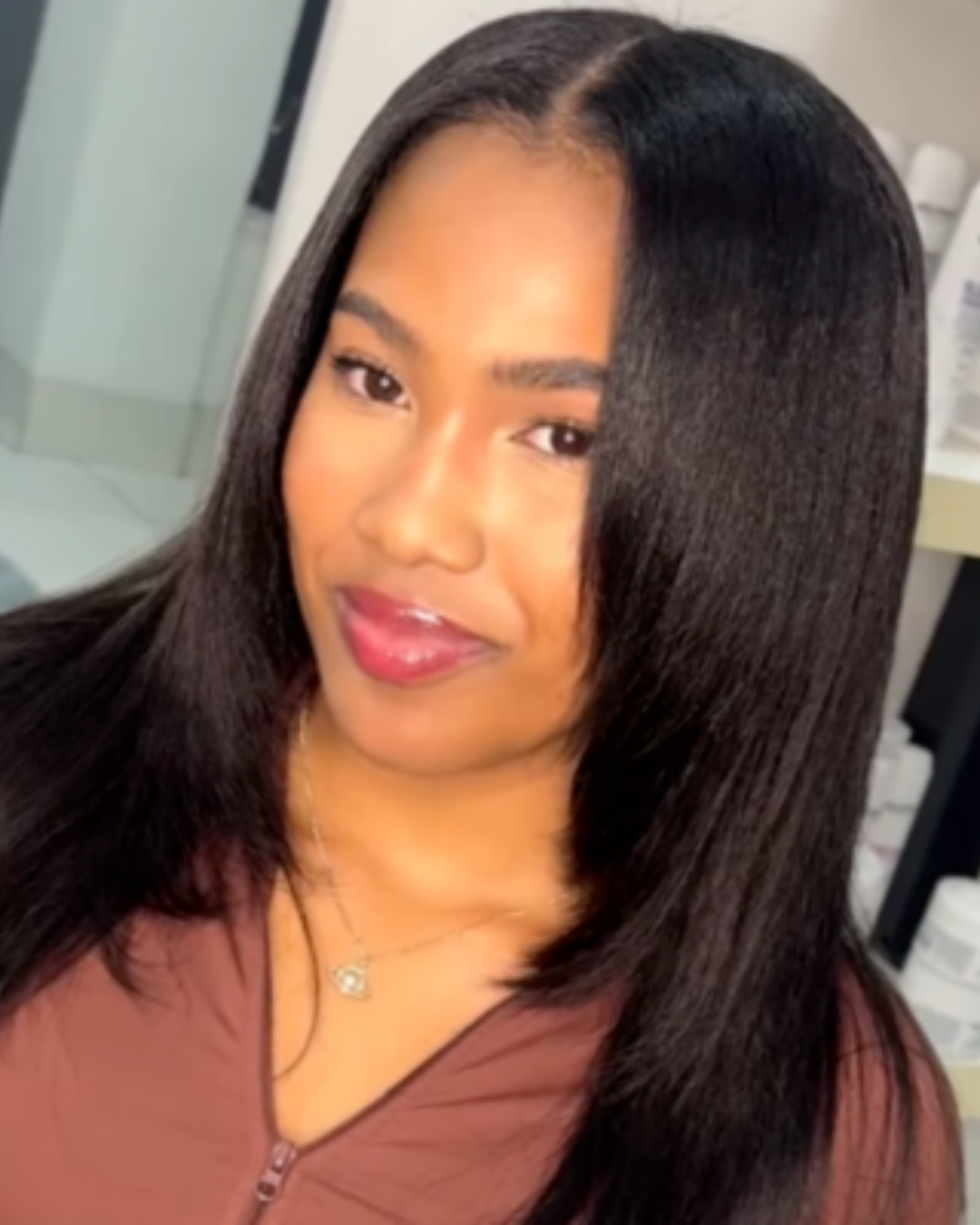 Full head tint hair colour for Afro Hair Edmonton salon