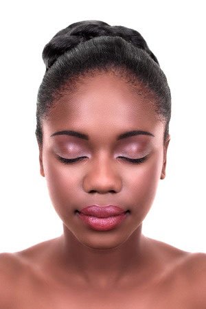 afro hair updo