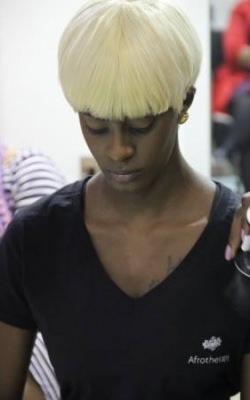fashion afro hair colour