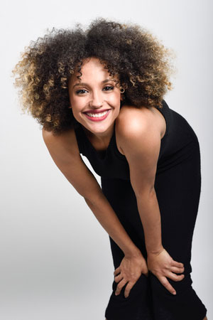 Going from brunette to blonde at Afrotherapy Hair Salon Edmonton
