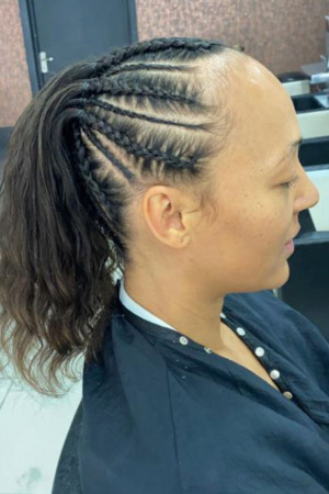 Braided hairstyle